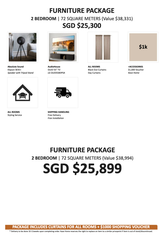 $25,899 - 2 Bedroom Package- Exclusive to Cairnhill 16 Homeowners