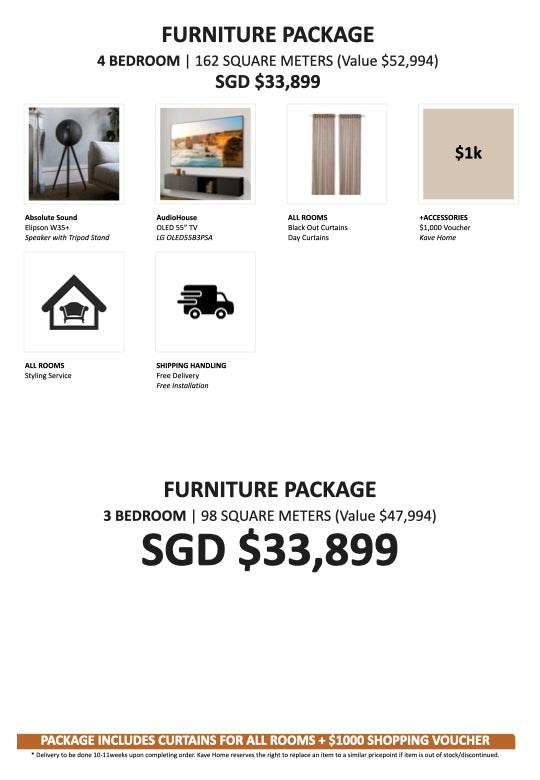 $33,899 - 4 Bedroom Package- Exclusive to Cairnhill 16 Homeowners